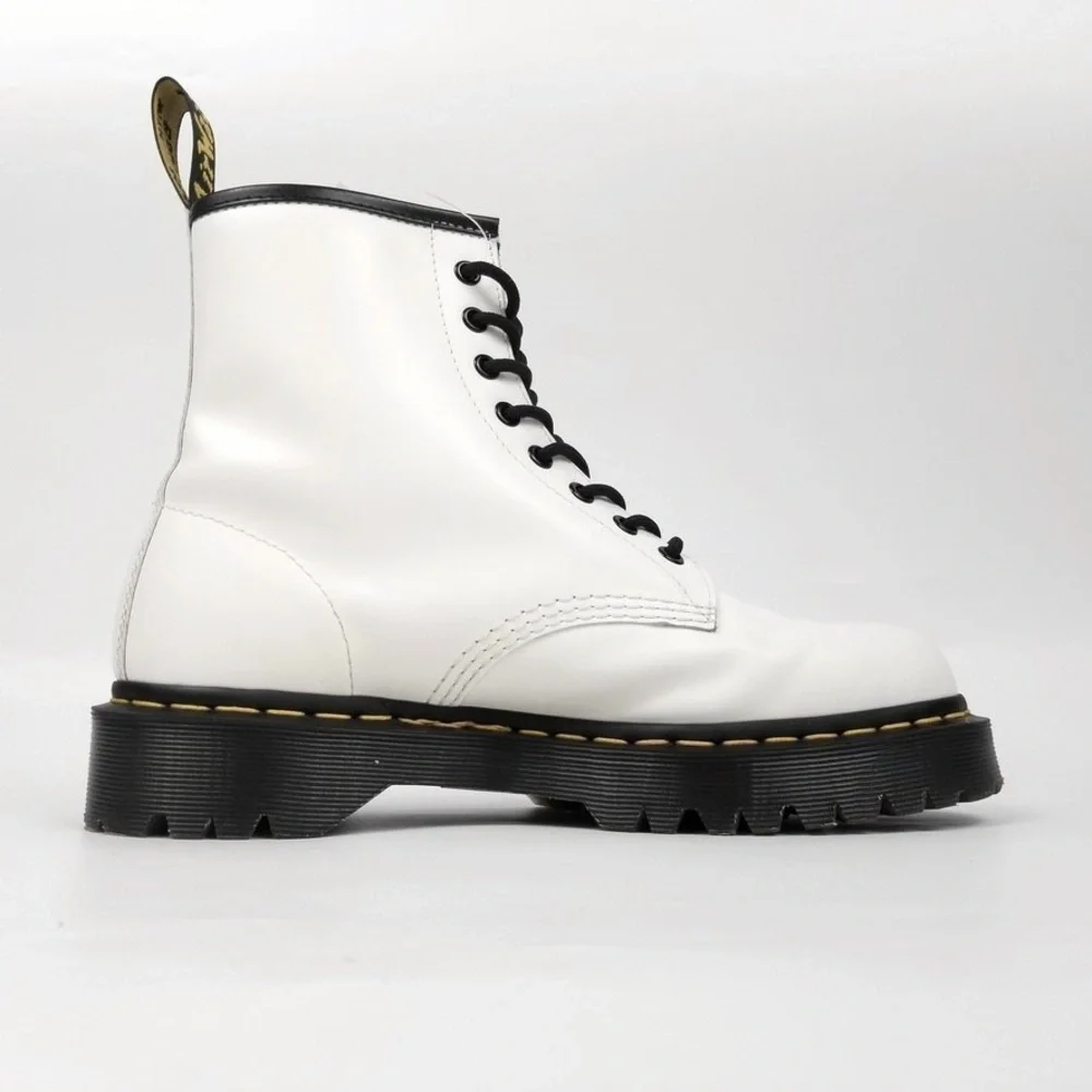 Dr. Martens 1460 Bex Lug Sole Combat Platform Boots 90s Grunge Y2k Neopunk White